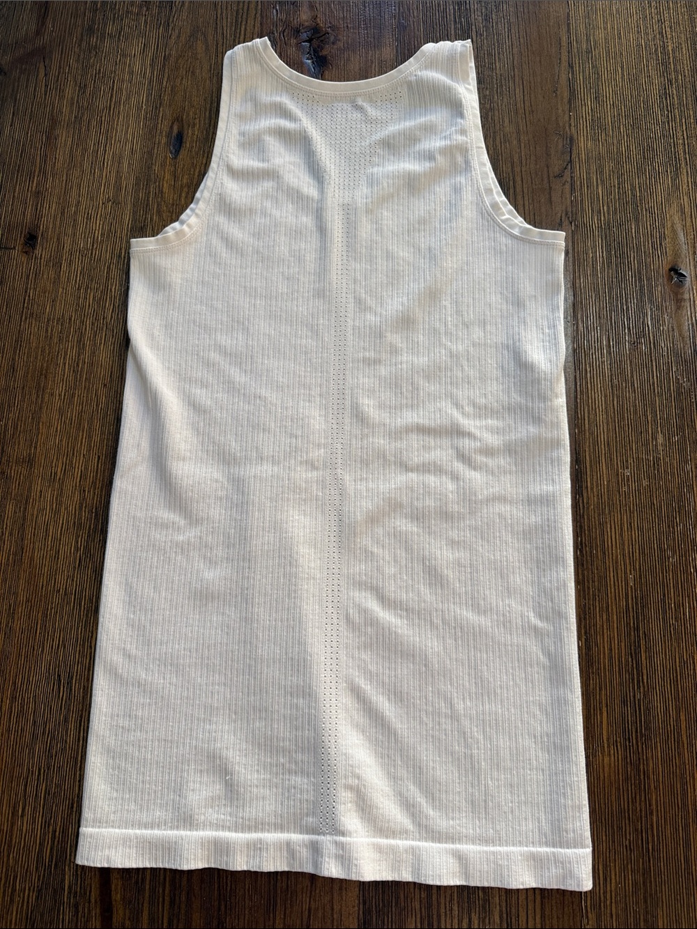 Athleta White Ribbed Tank Top - Picture 3 of 3